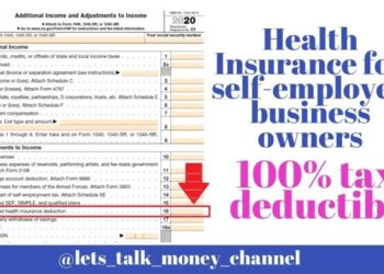 Health Insurance for Self-Employed business owners-tax deductible